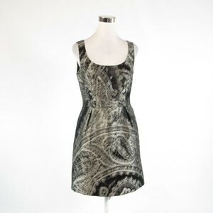 Gray black BETH BOWLEY sheath dress 8